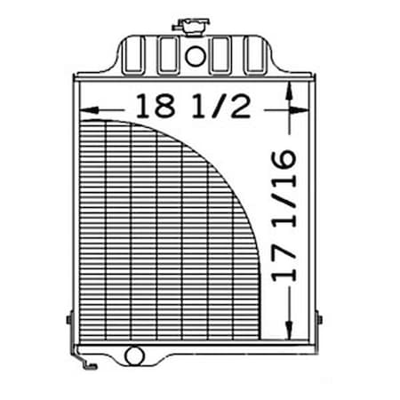Aftermarket Radiator Fits John Deere Early Model 300 301 820 920 1020 1120 AT20797
